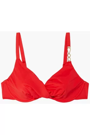 Simone Pérèle Women Bikini Tops - Twist-front underwired bikini top - Red