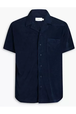 ONIA Men Casual - Cotton-blend terry shirt - Blue
