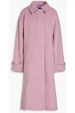STINE GOYA Women Coats - Diana wool-blend felt coat - Purple
