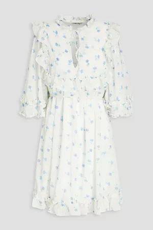 Stella Nova Women Printed Dresses - Barbara floral-print fil coupé crepe blouse
