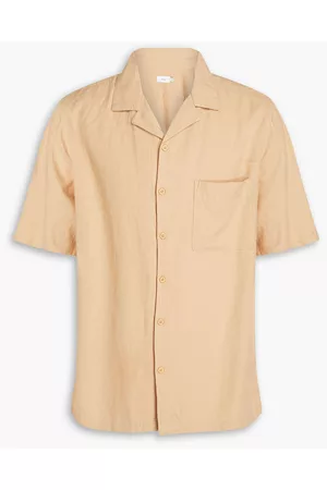 ONIA Men Casual - Linen-blend shirt - Neutral