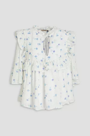 Stella Nova Women Blouses - Barbara floral-print fil coupé crepe blouse