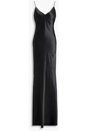 L'Agence Women Casual Dresses - Serita silk-satin maxi slip dress - Gray