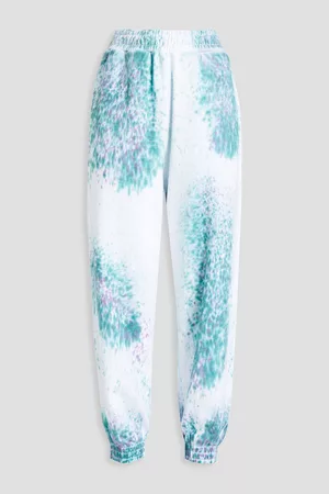 McQ Women Pants - Printed French cotton-terry track pants