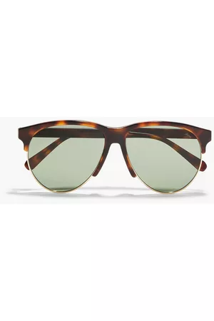 BRIONI Men Sunglasses - D-frame tortoiseshell-print acetate sunglasses
