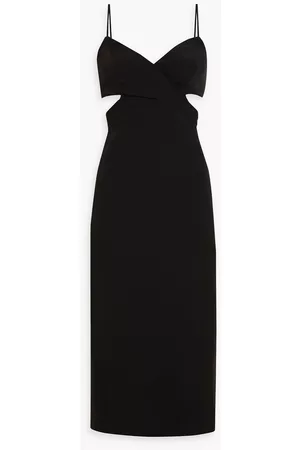 Halston Heritage Women Midi Dresses - Lyn cutout stretch-crepe midi dress