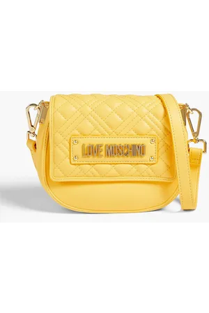 Moschino Spray Paint Can Leather Crossbody Bag in Pink