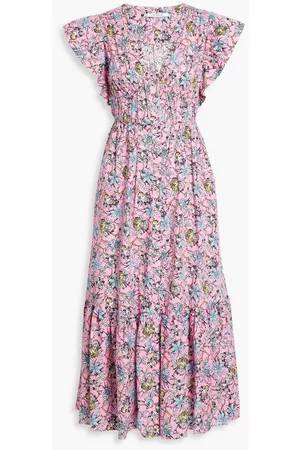 Derek Lam Women Printed Dresses - Greta ruffled floral-print cotton-blend poplin midi dress
