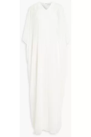 Halston Heritage Women Jumpsuits - Nyla layered stretch-crepe and chiffon jumpsuit - White