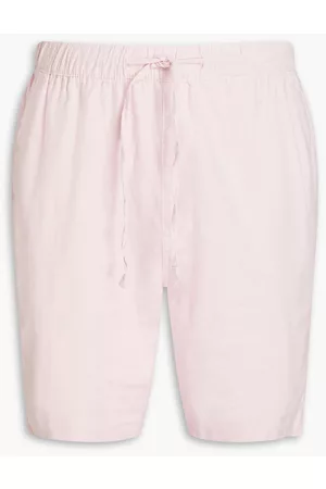 ONIA Men Shorts - Linen-blend shorts - Pink