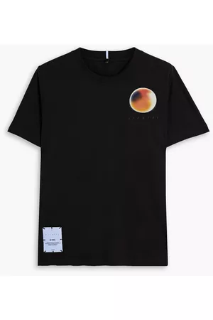 McQ Men Short Sleeve - Appliquéd printed cotton-jersey T-shirt
