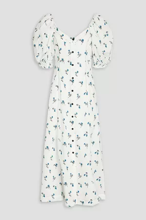 DAY Birger et Mikkelsen Women Printed Dresses - Cynthia floral-print organic cotton-poplin midi shirt dress