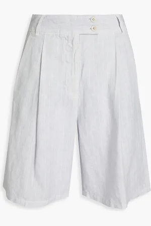 120% Lino Linen Cargo Shorts - Farfetch
