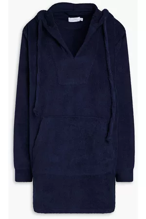 ONIA Women Tunics - Cotton-terry hooded tunic - Blue