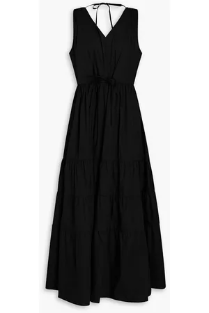 Seafolly Women Midi Dresses - Gathered cotton-poplin midi dress