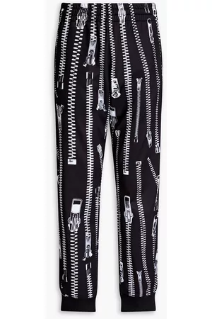 Moschino Men Pants - Printed satin-jersey sweatpants