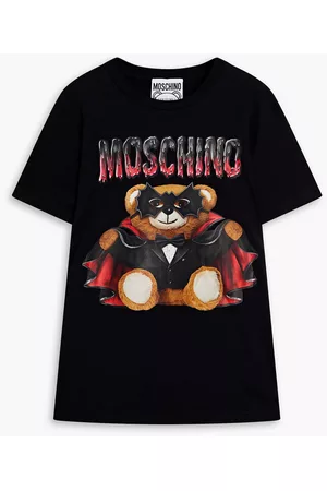 Moschino Men Short Sleeve - Printed cotton-jersey T-shirt