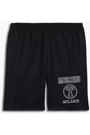 Moschino Men Shorts - Printed jersey shorts