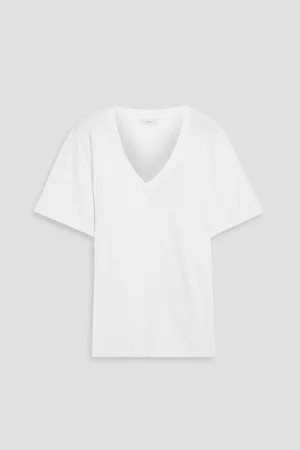 IRIS & INK Women T-shirts - Thea slub linen-blend jersey T-shirt