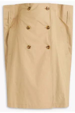 Maison Margiela Women Midi Skirts - Cotton-twill midi wrap skirt - Neutral