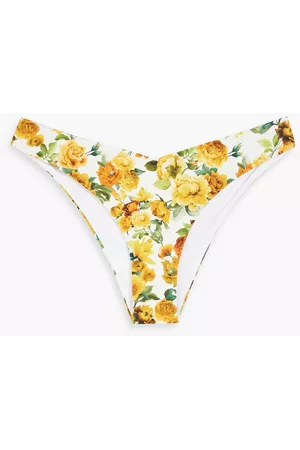 ONIA Women Bikini Bottoms - Chiara floral-print mid-rise bikini briefs