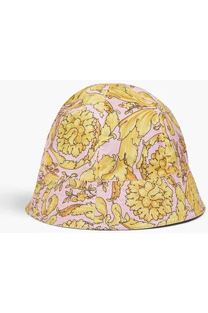 VERSACE Women Hats - Printed shell bucket hat - Pink