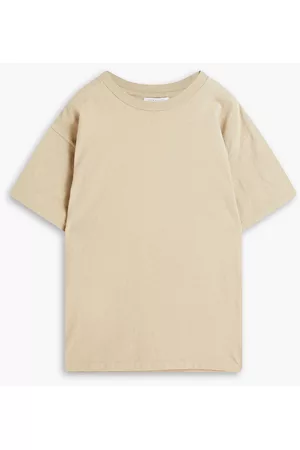 JOHN ELLIOTT Men Long Sleeve Polo Shirts - University cotton-jersey T-shirt - Neutral