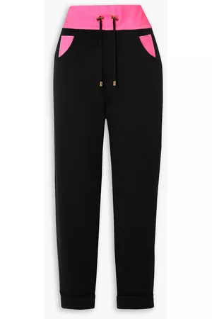 Balmain Women Pants - Rossignol two-tone cotton-jersey track pants