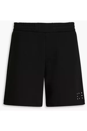 McQ Men Shorts - Appliquéd French cotton-terry shorts