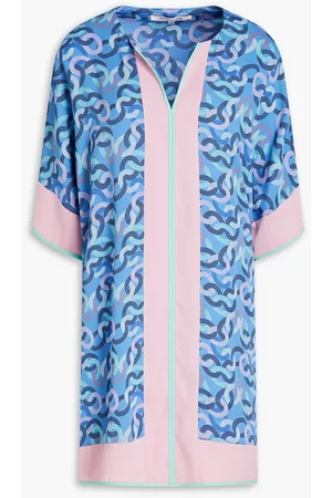 Diane von Furstenberg Women Tunics - Babette printed crepe tunic - Blue