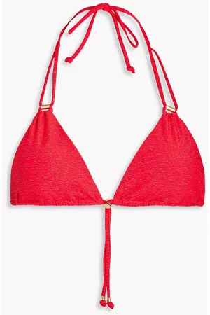 Seafolly Women Triangle Bikinis - Twilight metallic triangle bikini top - Red
