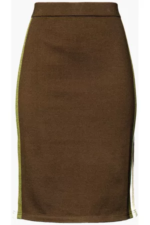Isabel Marant Women Skirts - Striped jersey skirt - Green
