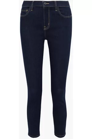 Current/Elliott Women Skinny Jeans - The Stiletto cropped high-rise skinny jeans - Blue