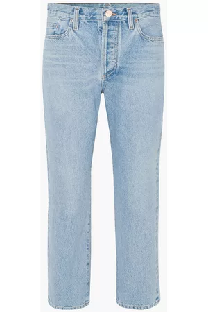 Goldsign Women Straight Jeans - The Low Slung cropped mid-rise straight-leg jeans - Blue