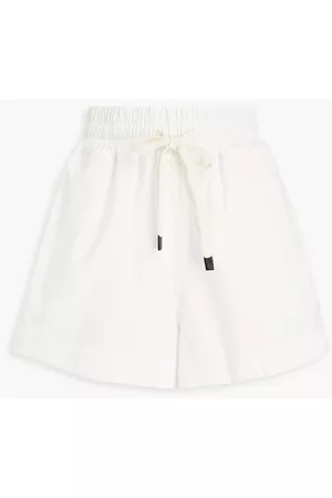 BASSIKE Women Shorts - Cotton-twill shorts - White