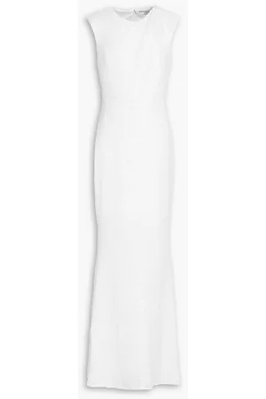 Badgley Mischka Women Party Dresses - Sequined mesh gown - White
