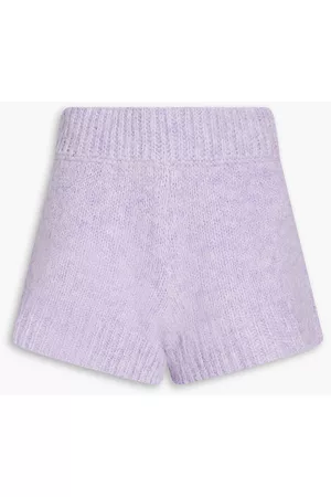ROTATE Women Shorts - Susanna wool-blend shorts - Purple