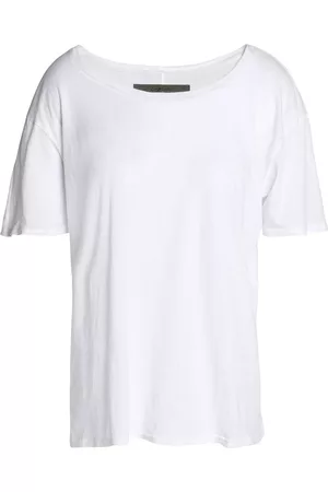 ENZA COSTA Women Long Sleeve Polo Shirts - Pima cotton-jersey T-shirt
