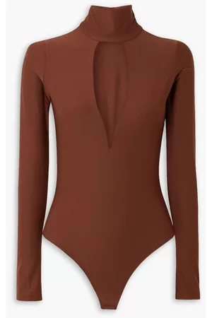 Alix Women Bodies - Hewlett cutout stretch-jersey bodysuit - Brown