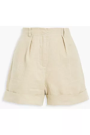 ATM Anthony Thomas Melillo Women Shorts - Pleated linen shorts - Neutral