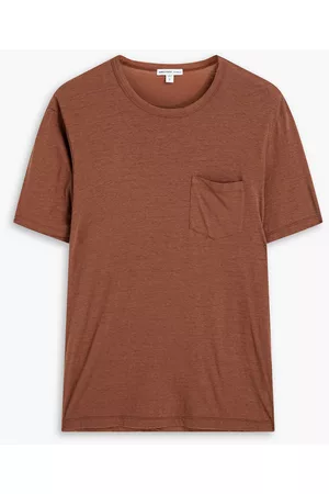 James Perse Men Long Sleeve Polo Shirts - Slub cotton-jersey T-shirt