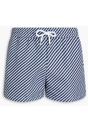 Frescobol Carioca Men Swim Shorts - Printed shell short-length swim shorts