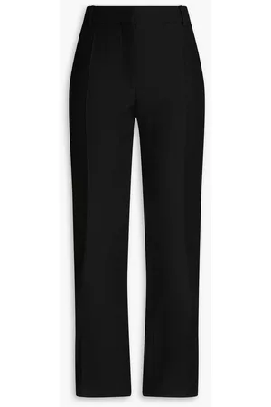 VALENTINO Women Formal Pants - Garavani - Cropped wool and silk-blend crepe bootcut pants