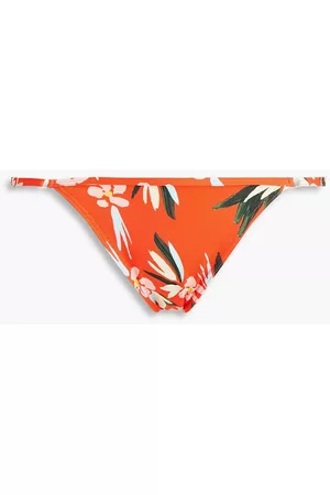 Solid Women Bikini Bottoms - The Lulu floral-print low-rise bikini briefs