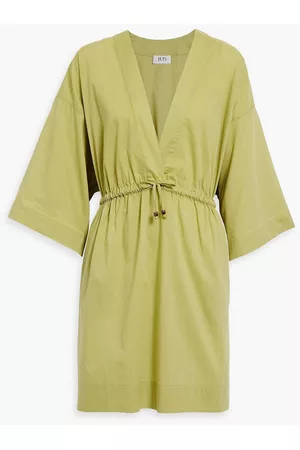 JETS Women Kaftans - Gathered cotton kaftan - Green