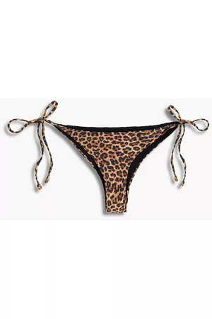 ANEMOS Women Bikini Bottoms - Leopard-print low-rise bikini briefs