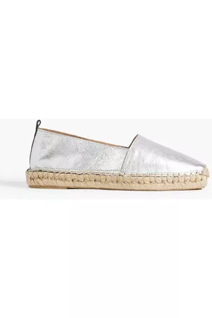 Last Studio Women Lace up Ballerinas - Suri metallic leather espadrilles - Metallic