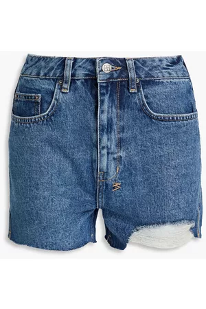 KSUBI Women Shorts - Frayed denim shorts - Blue