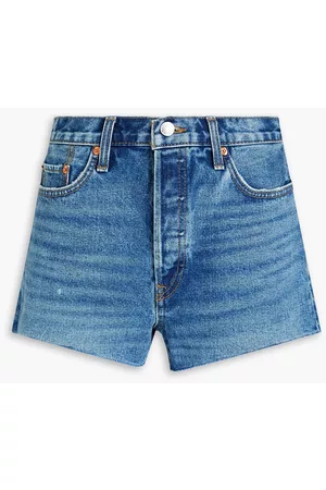 RE/DONE Women Shorts - 70s denim shorts - Blue
