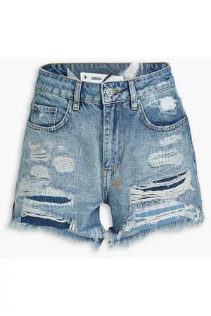 KSUBI Women Shorts - Distressed denim shorts - Blue